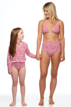 Load image into Gallery viewer, Pink ladies bikini top - Paisley 1